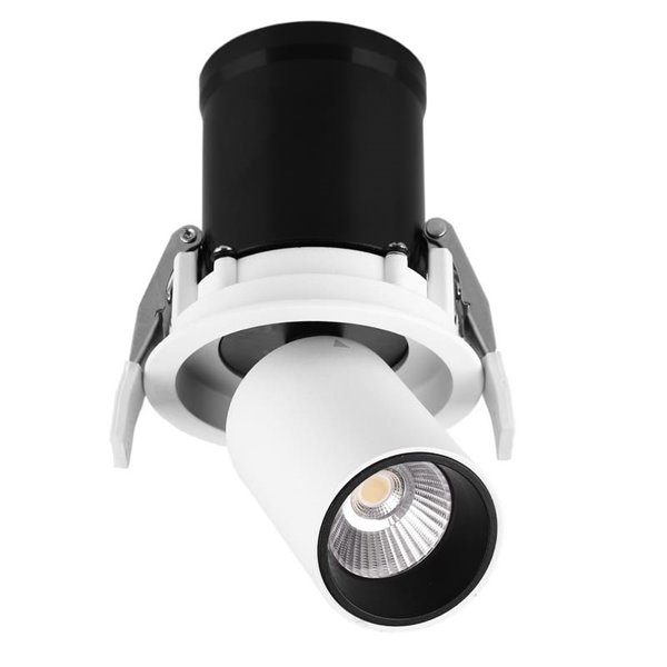 Spot LED encastrable et orientable GARDA, 7W blanc, 2700K/3000K/4000K