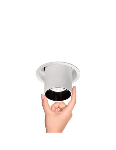 Foco LED empotrable y orientable GARDA, 7W blanco, 2700K/3000K/4000K