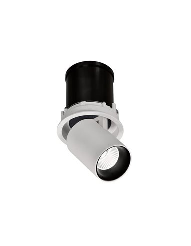 Refletor LED embutido e ajustável GARDA, 12W branco, 2700K/3000K/4000K