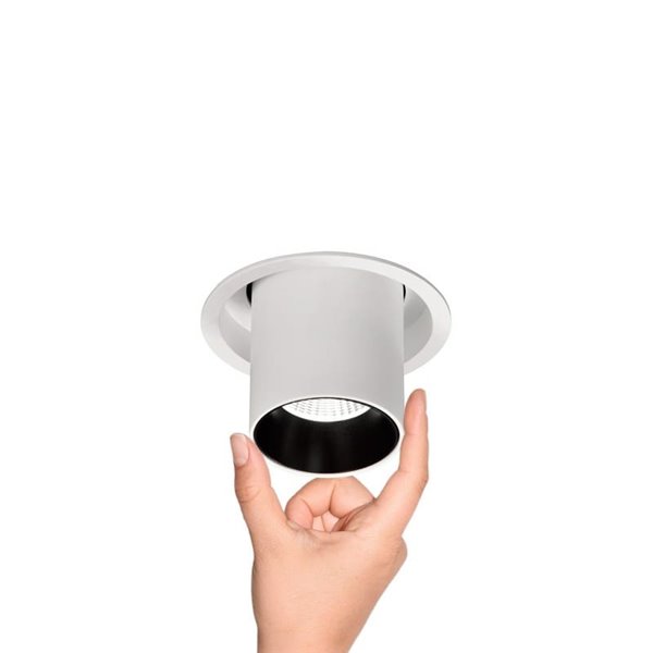 Foco LED empotrable y orientable GARDA, 12W blanco, 2700K/3000K/4000K