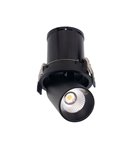 Spot LED encastrable et orientable GARDA, 12W noir, 2700K/3000K