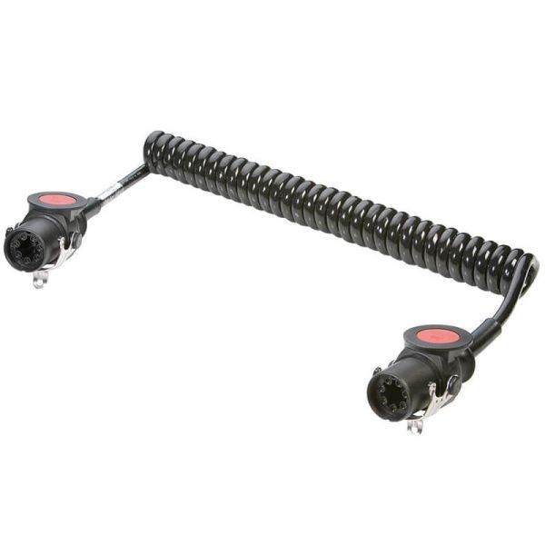 Câble double spirale 7P/24V ABS/EBS ISO 7638 4,5 mètres D10597