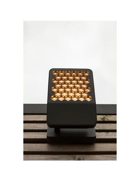 Applique LED rectangulaire en aluminium forme nid d'abeille ATLANTIS, 13,7W 2200Lm/2350Lm - 3000K/4000K