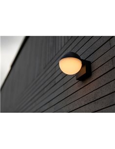 Lámpara de pared LED exterior en forma de globo LOOMA, con luz giro 270º, 7,8W 1150Lm, 3000K 2