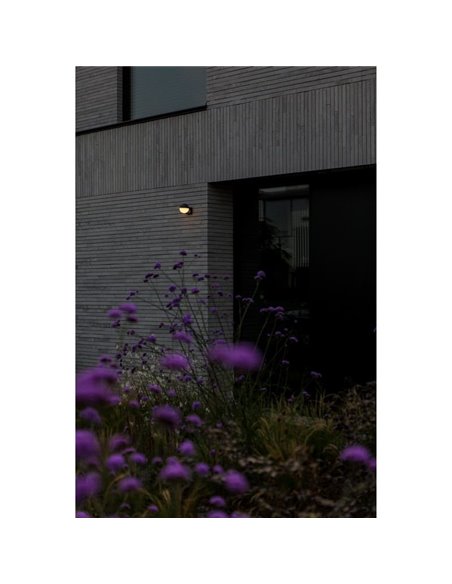 Candeeiro de parede LED para exterior em forma de globo LOOMA, com luz giratória 270º, 7,8W 1150Lm, 3000K