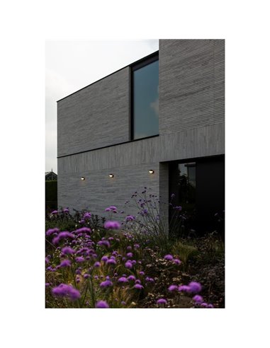 Luminária de parede externa LOOMA LED em formato de globo com luz giratória de 270°, 7,8 W, 1150 lúmens, 3000 K