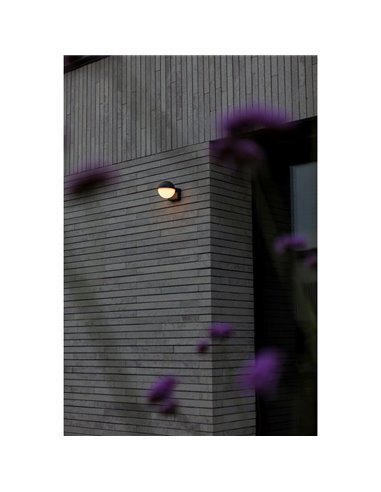 Luminária de parede externa LOOMA LED em formato de globo com luz giratória de 270°, 7,8 W, 1150 lúmens, 3000 K
