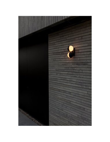 Lámpara de pared LED exterior doble en forma de globo LOOMA, con luz giro 270º, 15,6W 2300Lm, 3000K