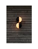 Lámpara de pared LED exterior doble en forma de globo LOOMA, con luz giro 270º, 15,6W 2300Lm, 3000K
