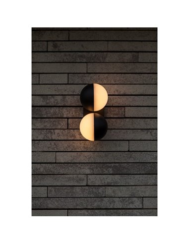 Lámpara de pared LED exterior doble en forma de globo LOOMA, con luz giro 270º, 15,6W 2300Lm, 3000K