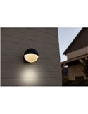 Aplique de pared exterior LOOMA, en forma de globo E27 con giro 270º, antracita
