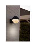 Aplique de pared exterior LOOMA, en forma de globo E27 con giro 270º, antracita