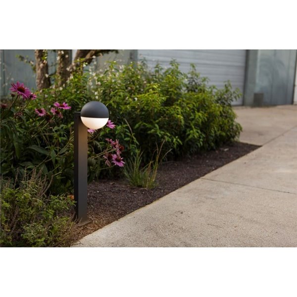 Baliza de exterior LOOMA, con forma de globo que gira 270º, E27, 70cm de altura