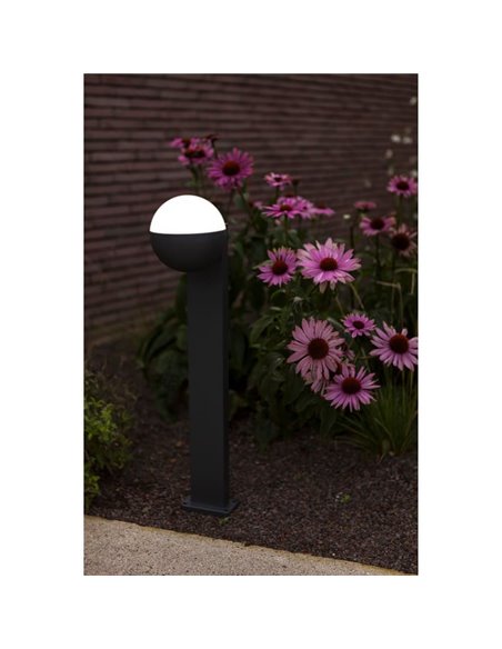 Farol externo LOOMA, em forma de globo que gira 270º, E27, 70cm de altura