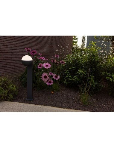 Balise d'extérieur LOOMA, en forme de globe orientable à 270º, E27, hauteur 70 cm