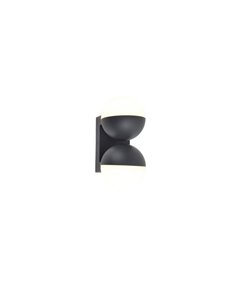 Lámpara de pared LED exterior doble en forma de globo LOOMA, con luz giro 270º, 15,6W 2300Lm, 3000K