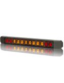 Barre lumineuse arrière à LED pour remorques et plateformes – Homologuée et durable avec câble, 3 fonctions, R1 S1 2a ECE R10