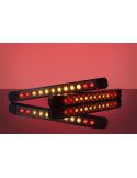 Barra de luz traseira LED para reboques e plataformas – Homologada e durável com cabo, 3 funções, R1 S1 2a ECE R10 Horpol
