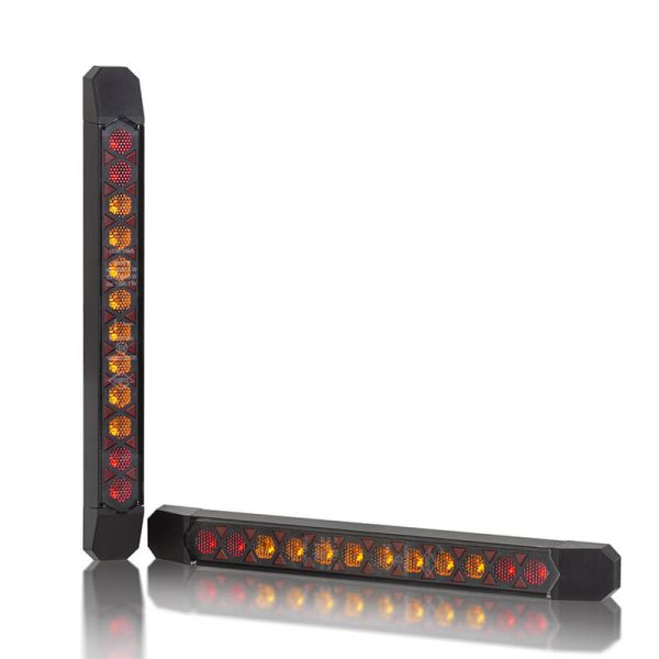 Barra LED trasera con intermiente dinámico Lizard – Homologada y resistente con cable 3 Funciones R1 S1 2a ECE R10