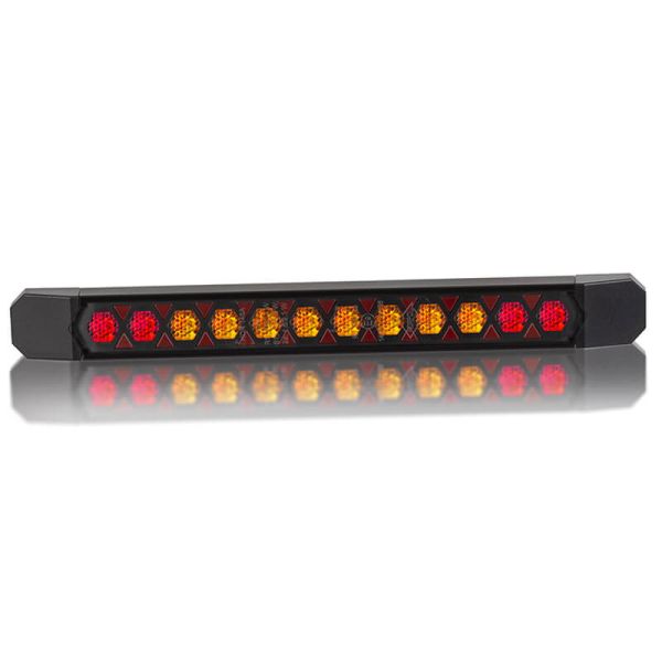 Barra LED trasera con intermiente dinámico Lizard – Homologada y resistente con cable 3 Funciones R1 S1 2a ECE R10
