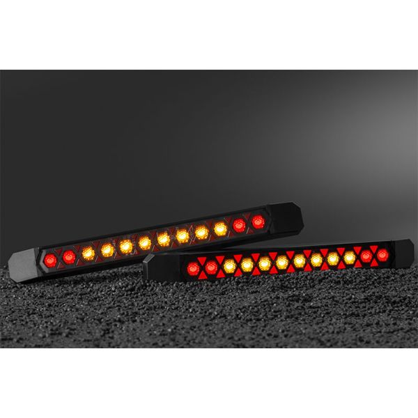 Barra LED trasera con intermiente dinámico Lizard – Homologada y resistente con cable 3 Funciones R1 S1 2a ECE R10