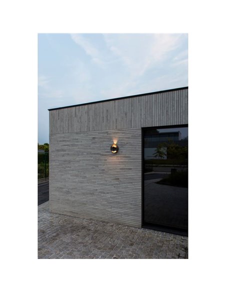 Aplique LED de exterior MOOV con 2 cabezales ajustables y un haz de luz fijo, 7,8W 550Lm, 3000K