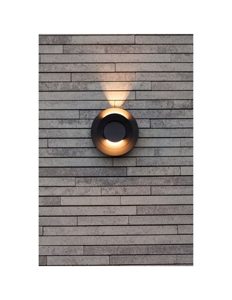 Aplique LED de exterior MOOV con 2 cabezales ajustables y un haz de luz fijo, 7,8W 550Lm, 3000K