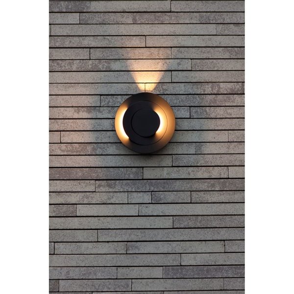 Aplique LED de exterior MOOV con 2 cabezales ajustables y un haz de luz fijo, 7,8W 550Lm, 3000K