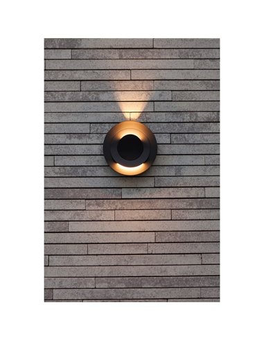 Aplique LED para exterior MOOV com 2 cabeças ajustáveis e feixe de luz fixo, 7,8W 550Lm, 3000K