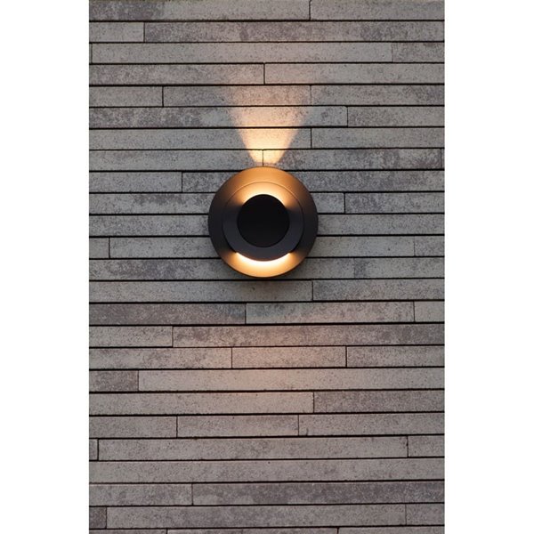 Aplique LED de exterior MOOV con 2 cabezales ajustables y un haz de luz fijo, 7,8W 550Lm, 3000K