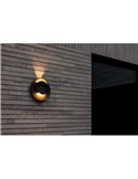 Aplique LED de exterior MOOV con 2 cabezales ajustables y un haz de luz fijo, 7,8W 550Lm, 3000K