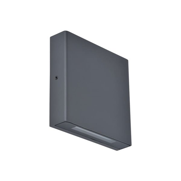 Aplique cuadrado exterior LED con luz arriba y abajo PILI, 8,5W 1310Lm, 4000K