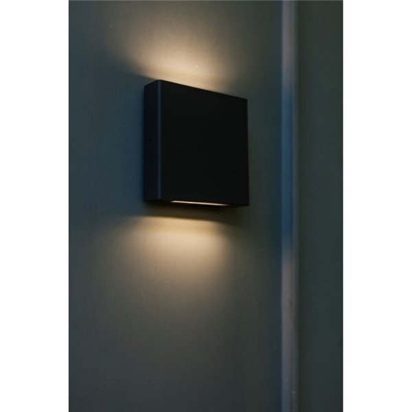 Aplique cuadrado exterior LED con luz arriba y abajo PILI, 8,5W 1310Lm, 4000K