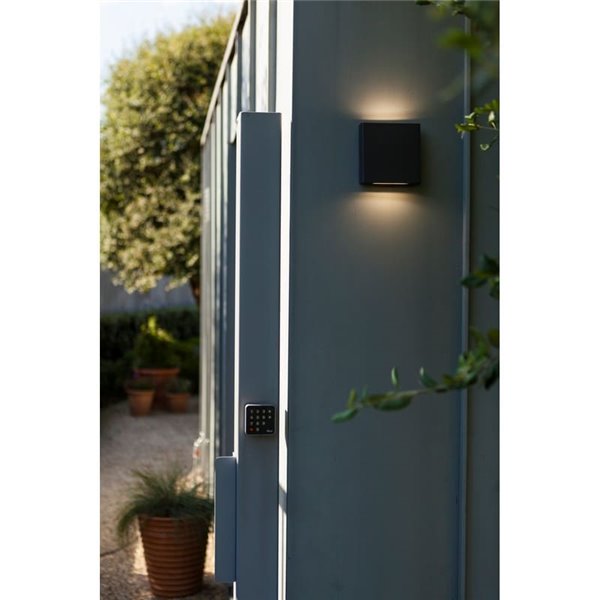 Aplique cuadrado exterior LED con luz arriba y abajo PILI, 8,5W 1310Lm, 4000K