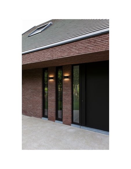 Aplique exterior LED GEMINI, con luz bidireccional, negro, 8,8W 1245Lm, 3000K