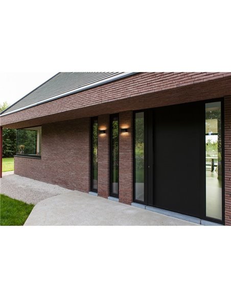 Aplique exterior LED GEMINI, con luz bidireccional, negro, 8,8W 1245Lm, 3000K