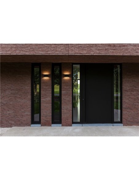 Aplique exterior LED GEMINI, con luz bidireccional, negro, 8,8W 1245Lm, 3000K