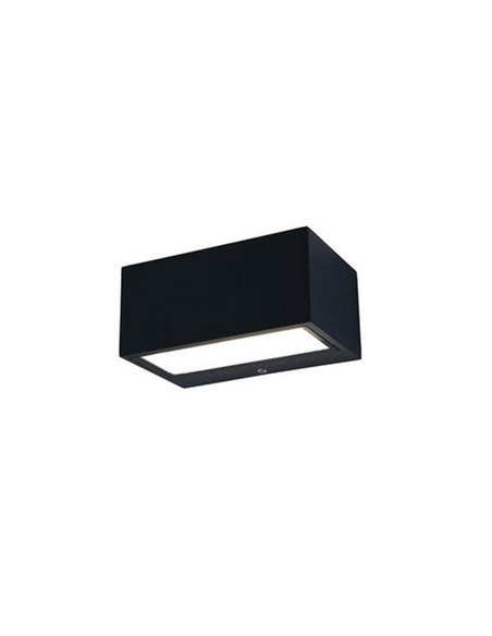Aplique exterior LED GEMINI, con luz bidireccional, negro, 8,8W 1245Lm, 3000K