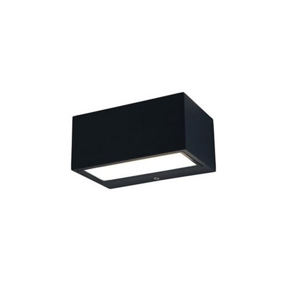 Aplique exterior LED GEMINI, con luz bidireccional, negro, 8,8W 1245Lm, 3000K