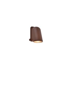 Lámpara de pared LED para exterior ANCOR, de aluminio marrón, GU10