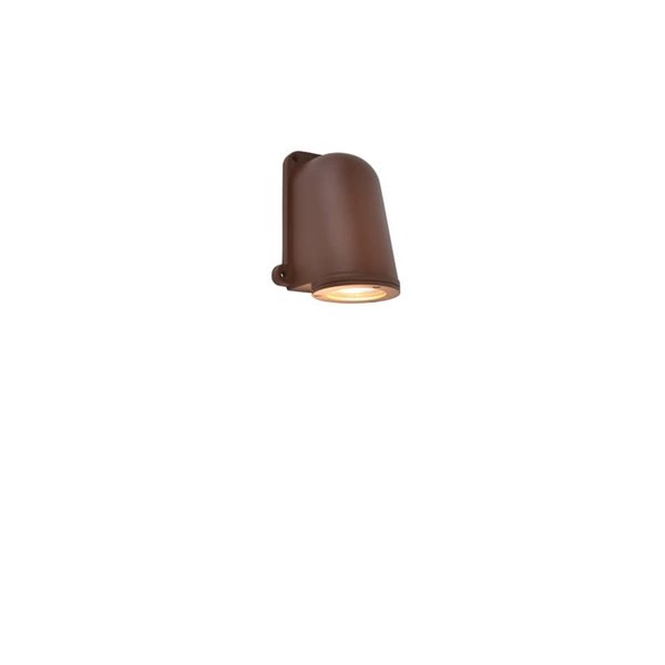 Lámpara de pared LED para exterior ANCOR, de aluminio marrón, GU10