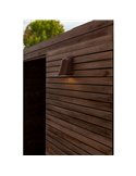 Lámpara de pared LED para exterior ANCOR, de aluminio marrón, GU10