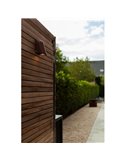 Lámpara de pared LED para exterior ANCOR, de aluminio marrón, GU10
