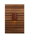 Lámpara de pared LED para exterior ANCOR, de aluminio marrón, GU10