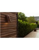 Lámpara de pared LED para exterior ANCOR, de aluminio marrón, GU10