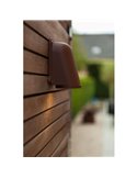Lámpara de pared LED para exterior ANCOR, de aluminio marrón, GU10