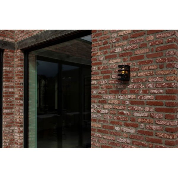 Aplique para exterior DALTON, acabamento preto estilo industrial, E27