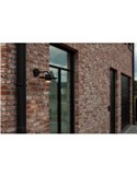 Aplique exterior LED PLATO, con forma de sombrero elegante negro, 7W 1170Lm, 3000K