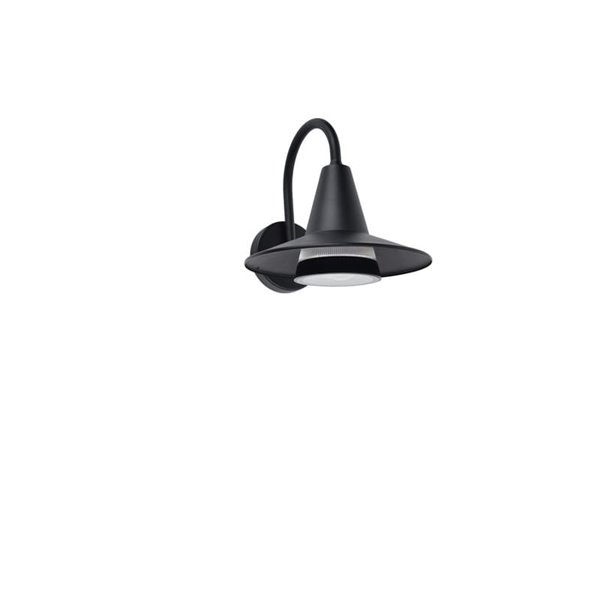 Aplique LED exterior en forma de cuello de cisne SWAN, negro E27