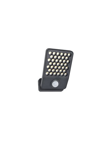 Aplique LED de aluminio con sensor de movimiento y cabezal que gira 90º ATLANTIS, 14W 2260Lm, 3000K/4000K